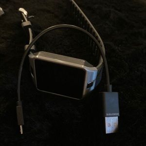 Smart phone watch. Black. With cord ,booklet. Rubber band.